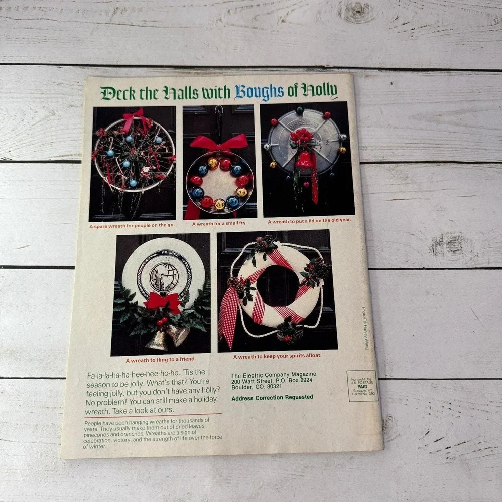 Electric Company Magazine Dec 1983 Jan 1984 Star Wars Ewoks R2D2 Vintage Kids